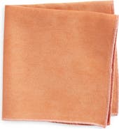 CLIFTON WILSON Dachsund Solid Cotton Pocket Square