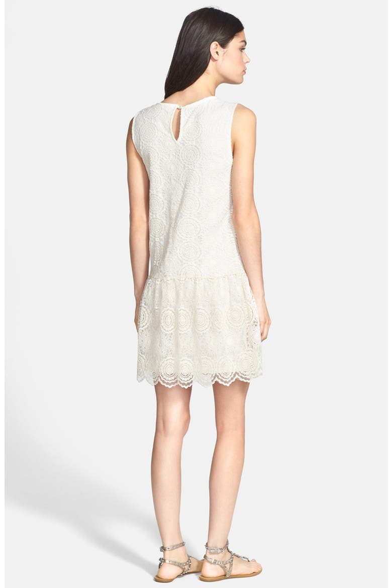 'Hanalei' Lace Drop Waist Dress, Alternate, color, NATURAL