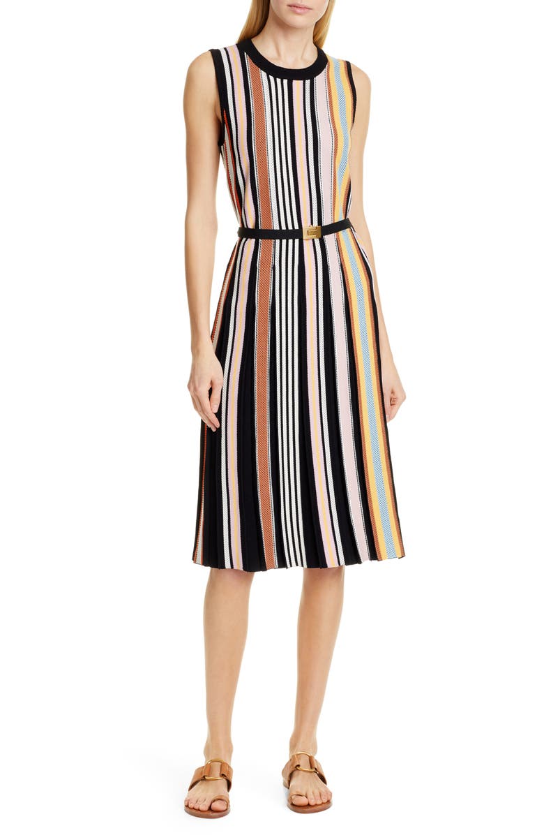 Tory Burch Stripe Sweater Dress, Main, color, 