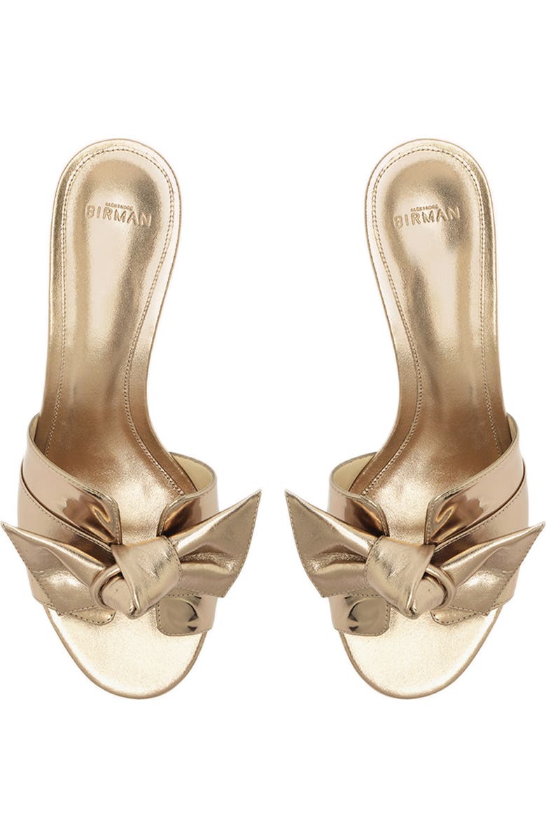 Alexandre Birman Maxi Clarita Bow Strap Block Heel Slide Sandal, Alternate, color,