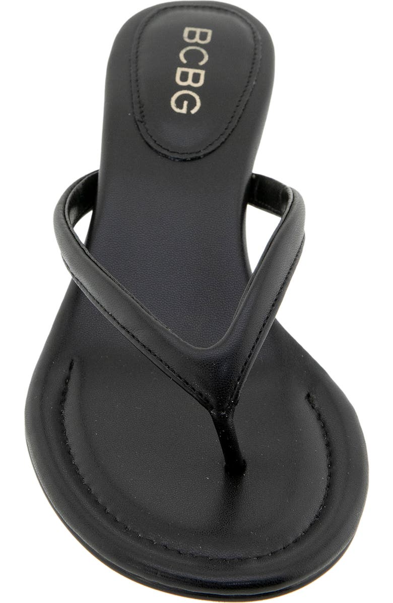 BCBGeneration Iefan Kitten Heel Thong Sandal, Alternate, color, Black