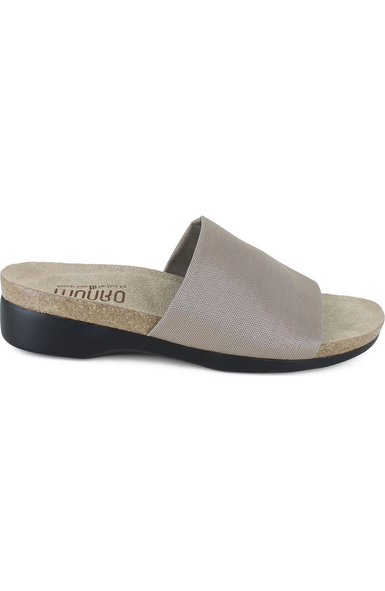 Munro Casita Slide Sandal, Main, color, Grey Metallic Rete