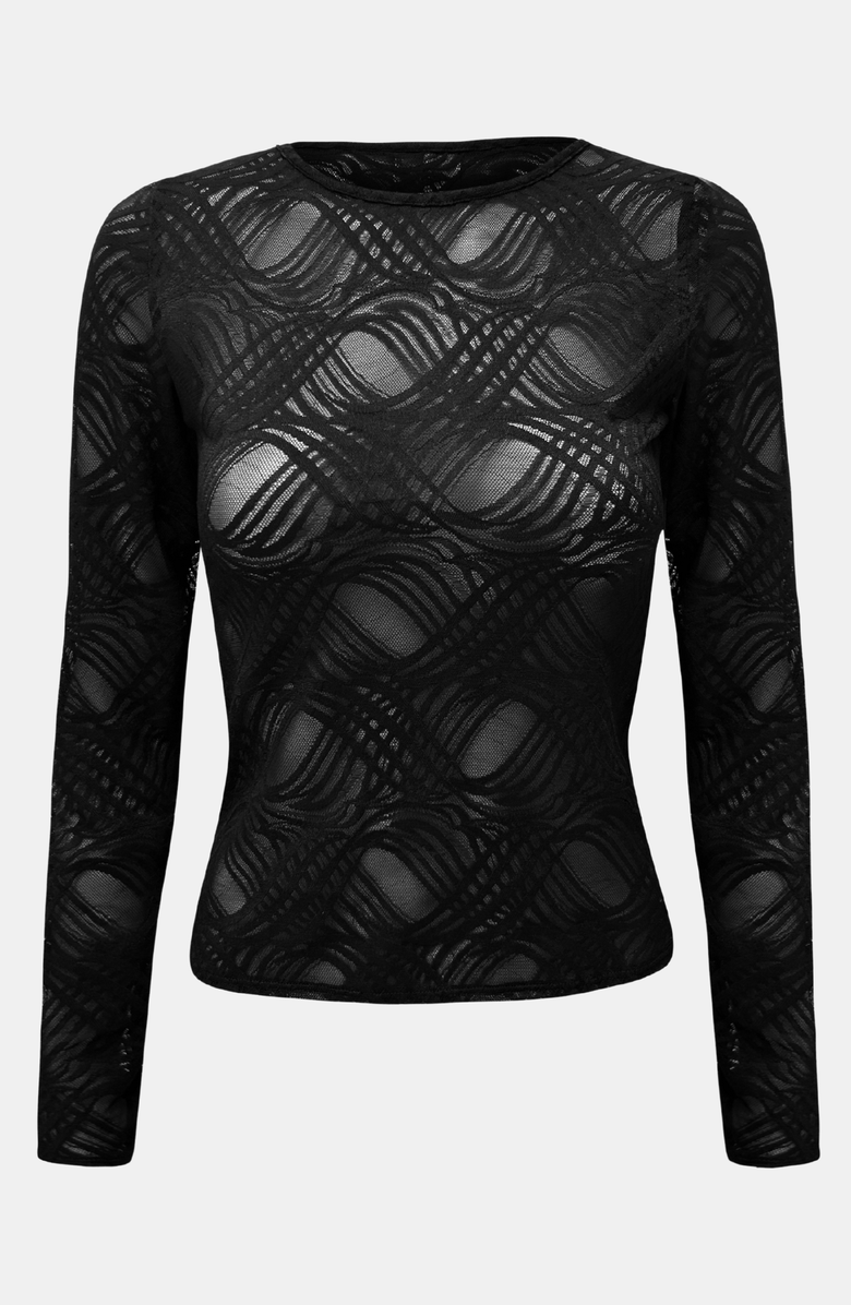 OW Collection LARISSA Top, Alternate, color, Black