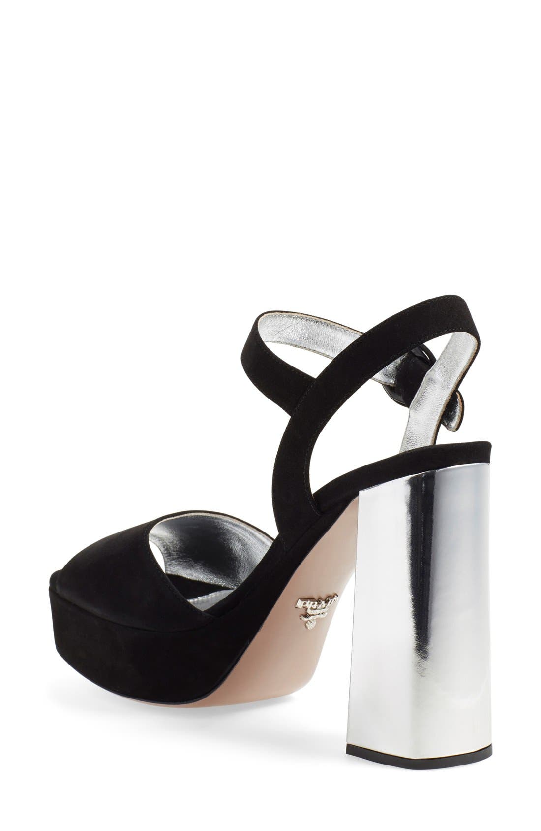 Prada Sling Sandal, Alternate, color, 