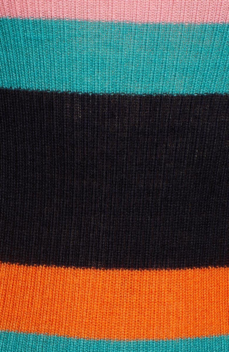 Cotton Emporium Rainbow Skivvy Stripe Sweater, Alternate, color, 