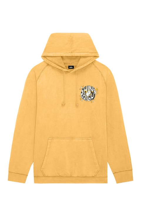 Mens Shine Bright Washed Hoodie