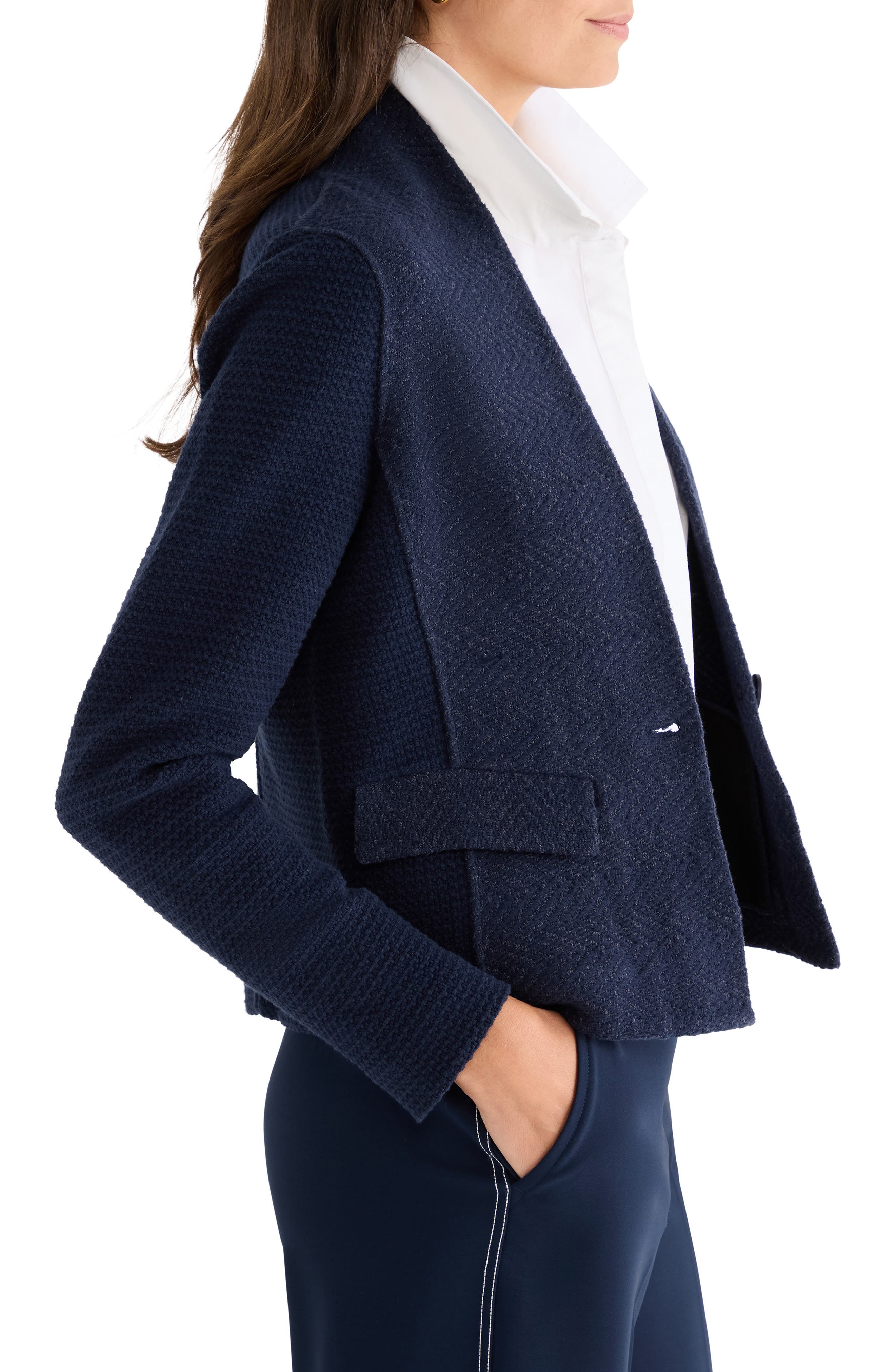 NIC+ZOE Mixed Media Jacket (Women) | Nordstrom