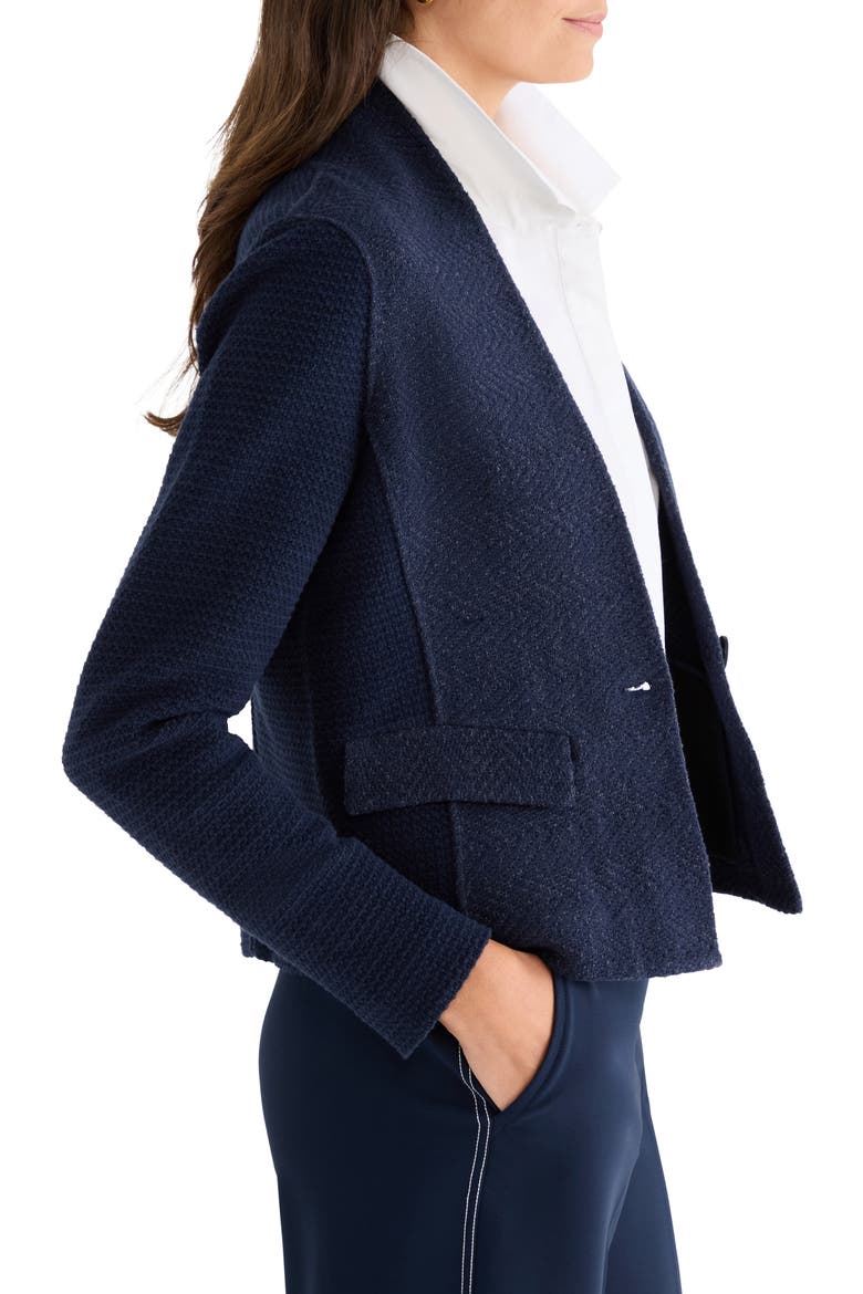 Mixed Media Jacket, Alternate, color, DARK INDIGO