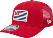 New Era Men's New Era Red St. Louis Cardinals Flag 9SEVENTY COOLERA Stretch-Snap Hat