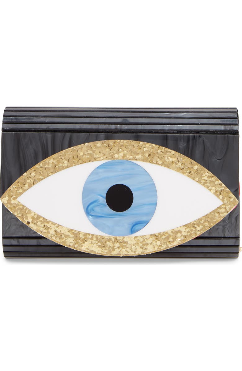 Kurt Geiger London Eye Acrylic Party Clutch, Main, color,