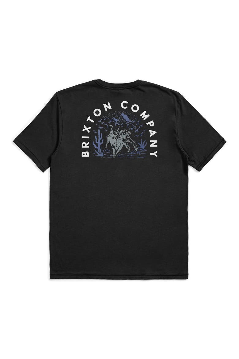 West Cotton Graphic Logo Tee, Alternate, color, BLACK