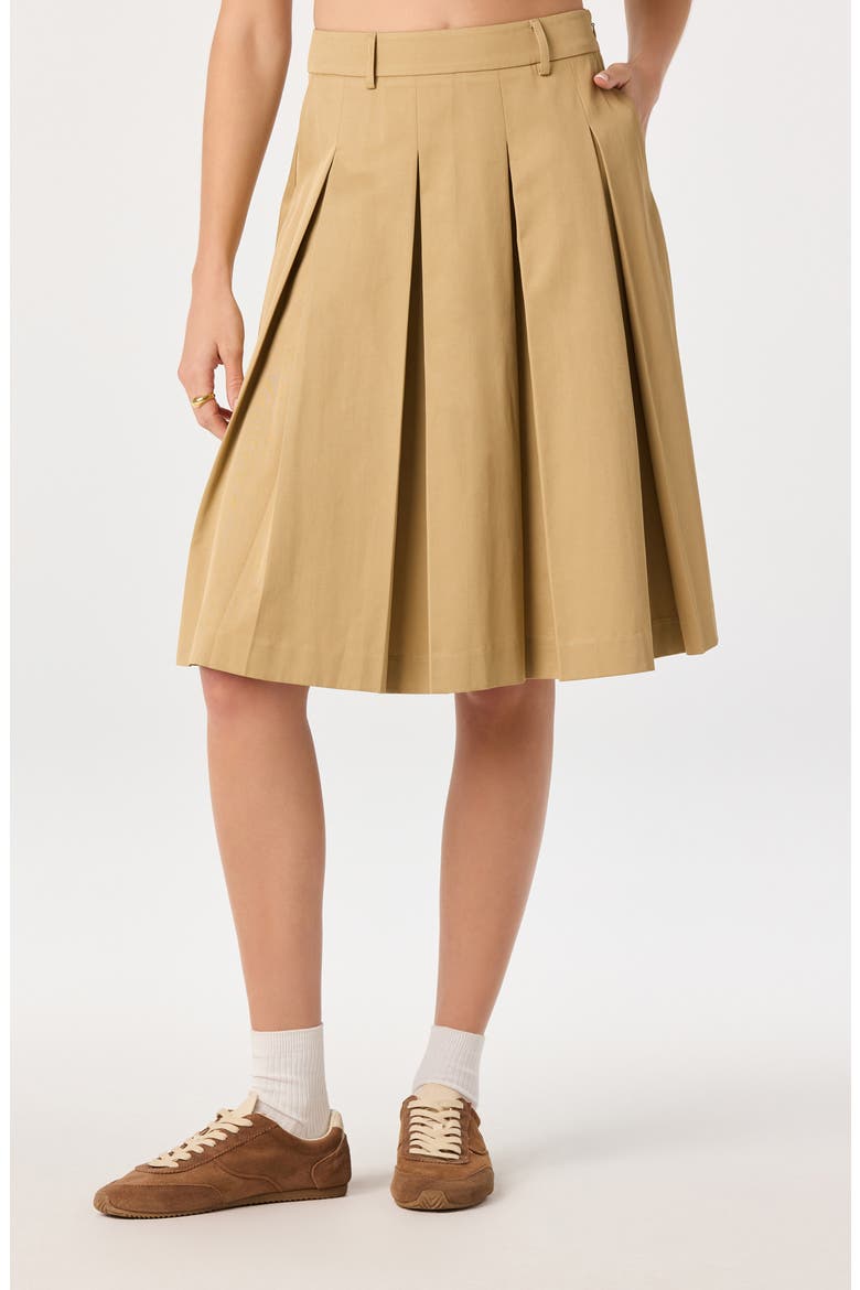 Alice Pleated Skirt, Main, color, KHAKI