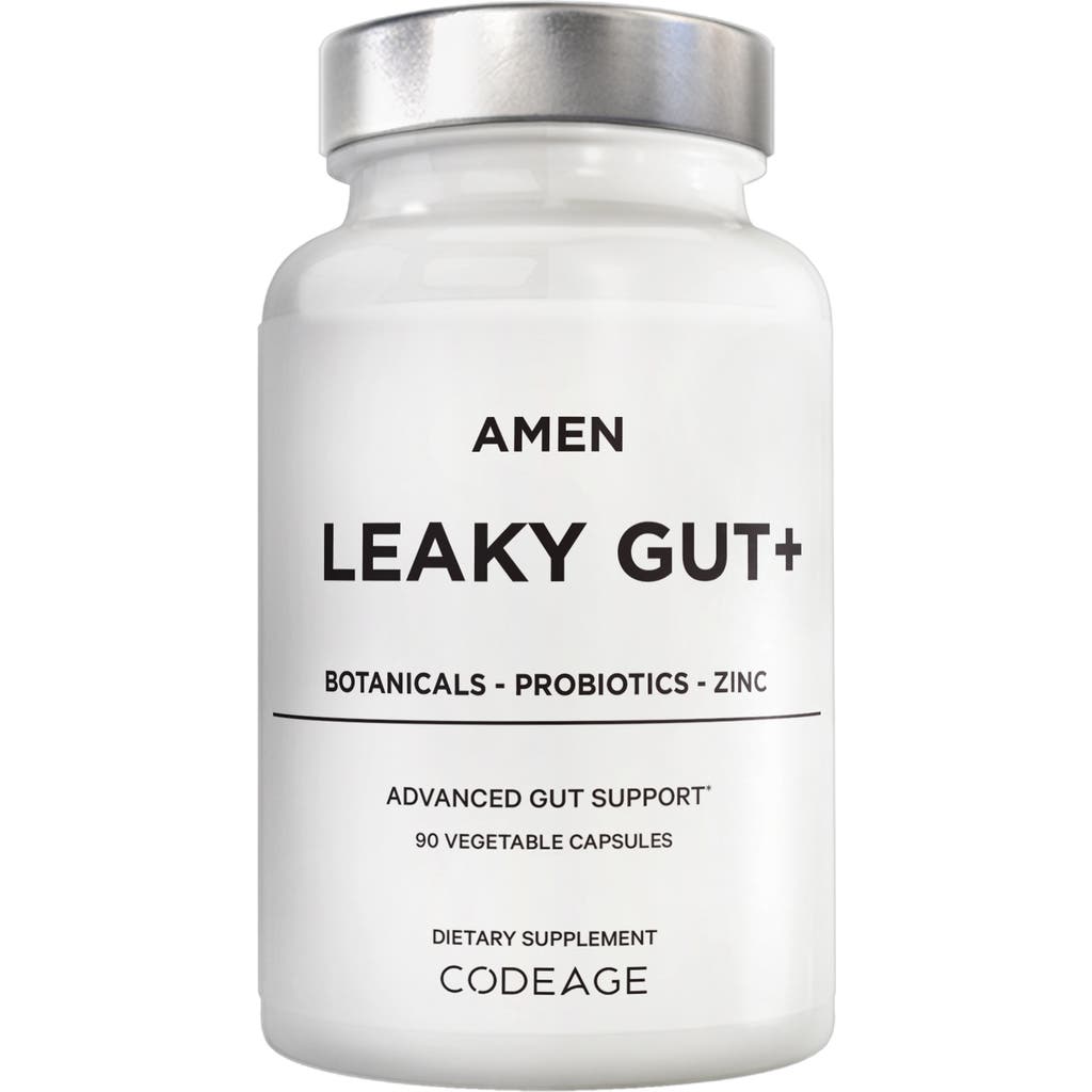 Codeage Amen Leaky Gut L-Glutamine, Probiotic & Prebiotic Supplement in White  product