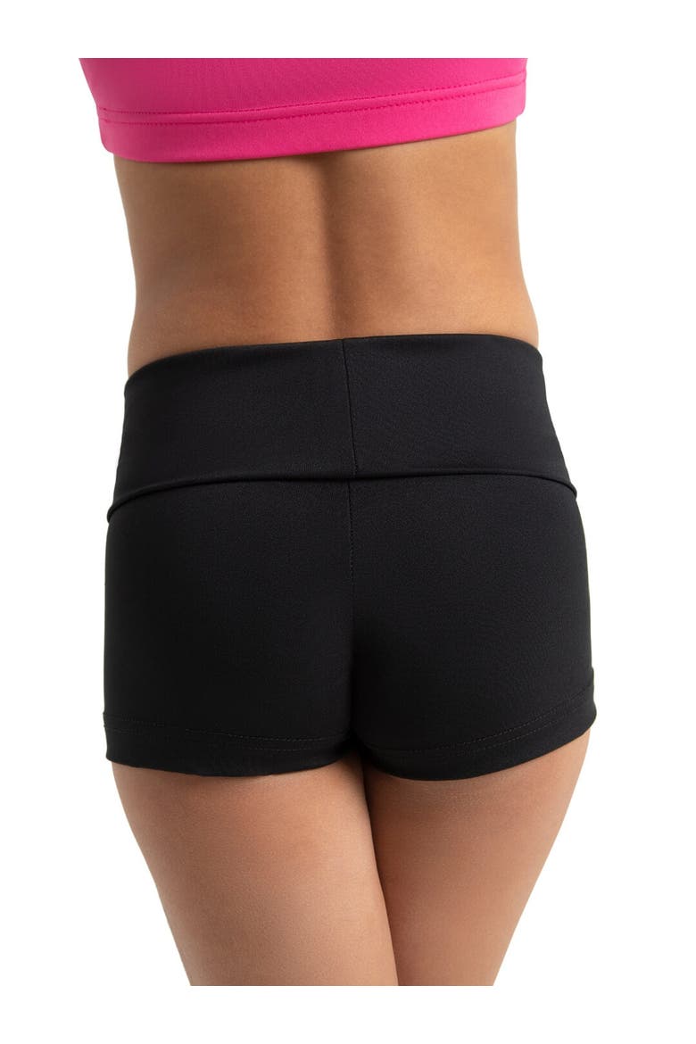 Team Basics Fold-Over Boyshort, Alternate, color, black