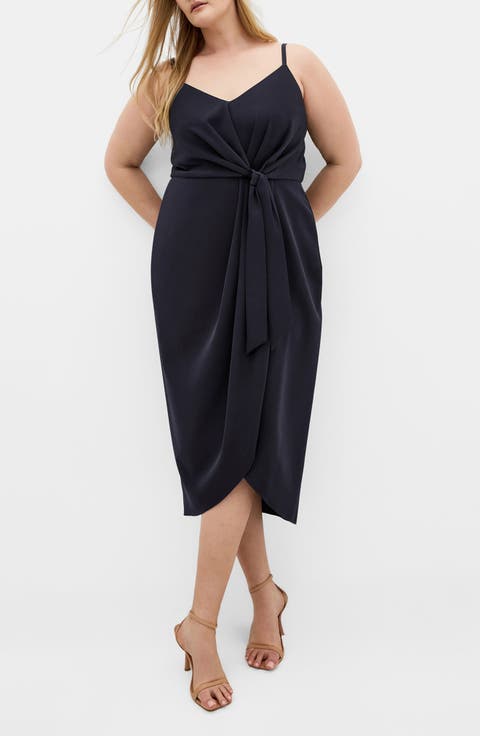 Love Affair Faux Wrap Dress (Plus)