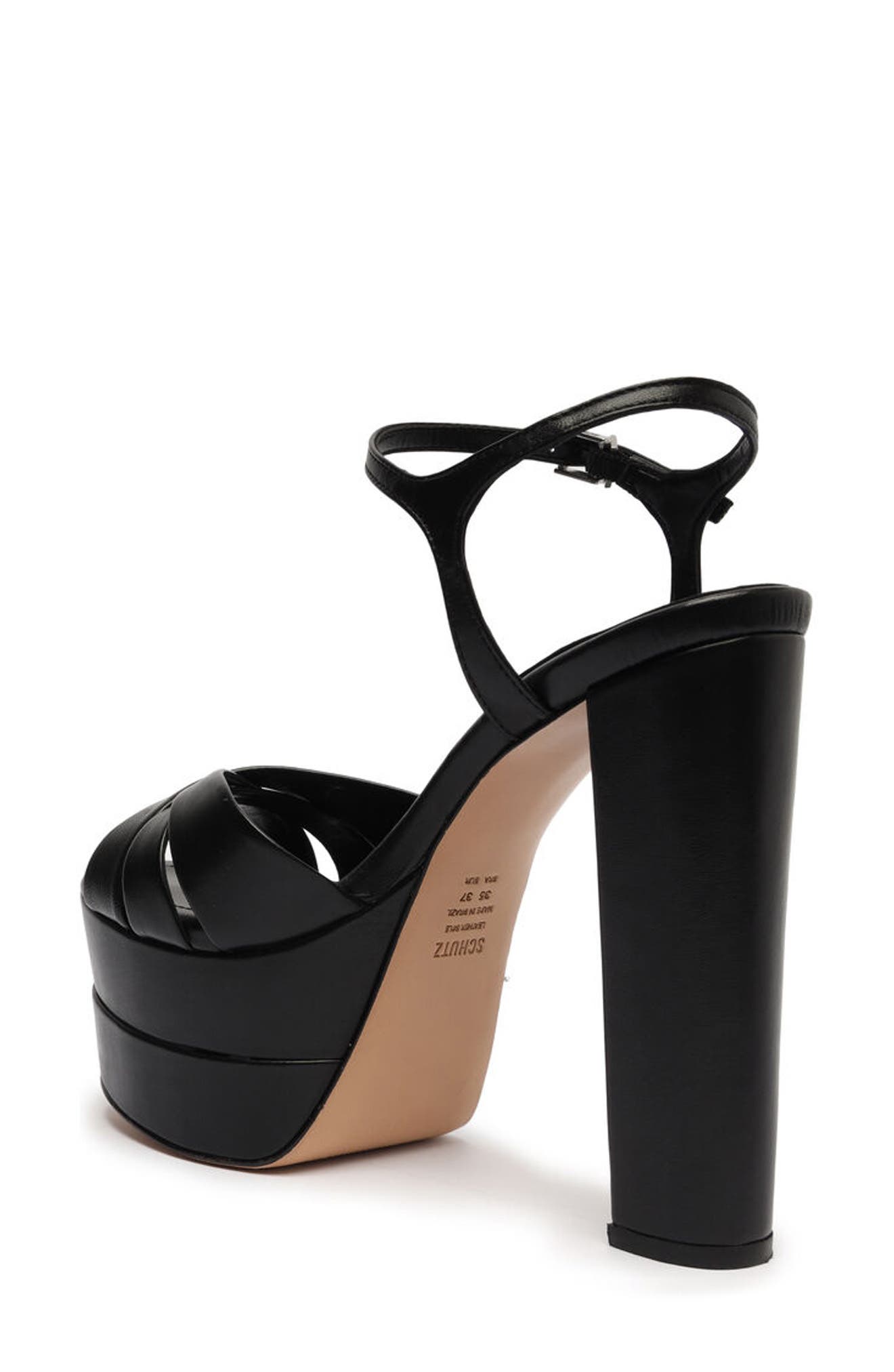 Schutz Keefa Platform Sandal, Alternate, color, Black