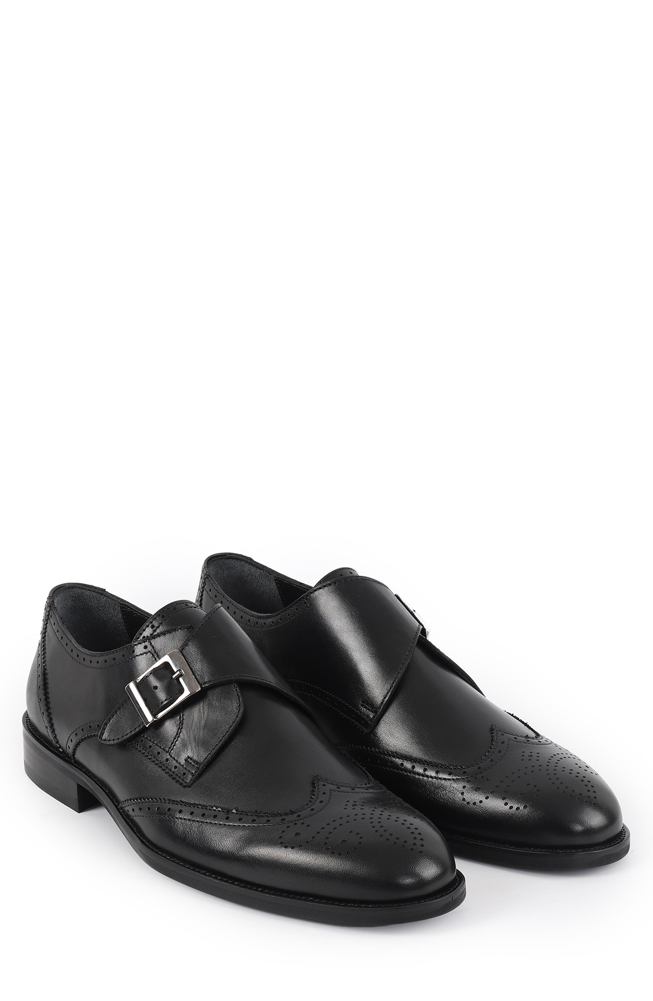 VELLAPAIS Corso Monk Shoe, Alternate, color, Black