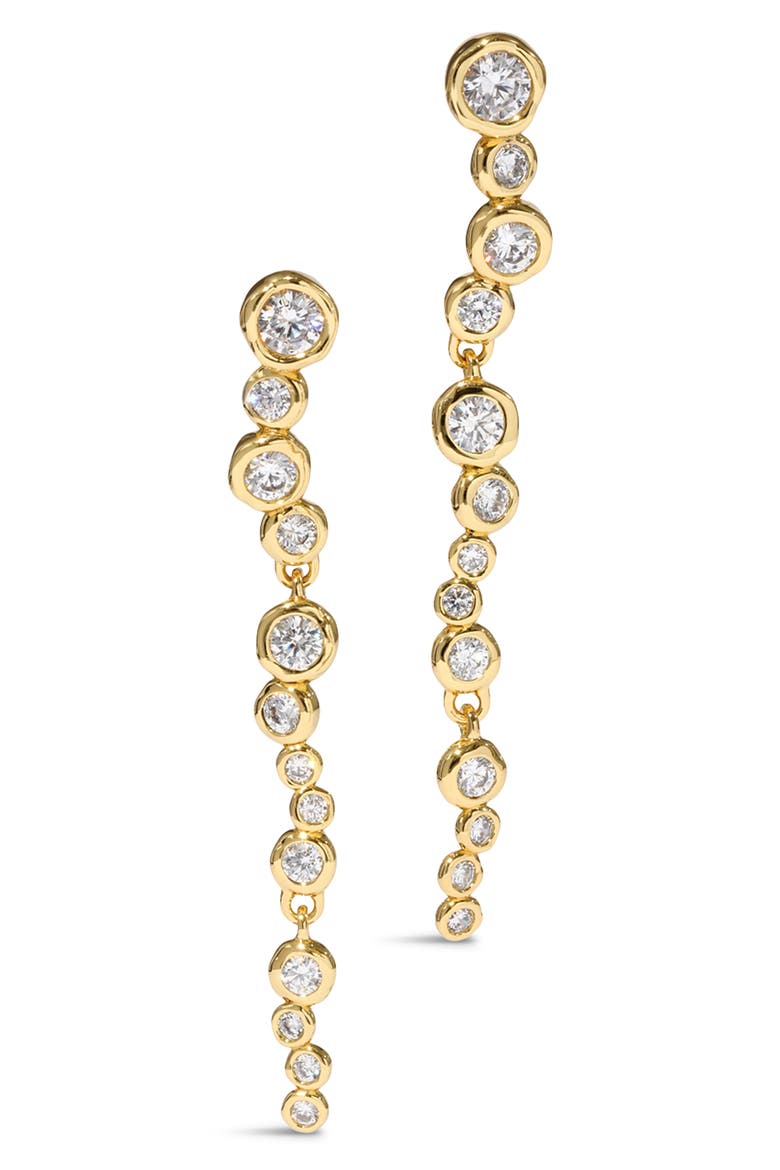 Asterales Cascading Drop Earrings, Main, color, GOLD