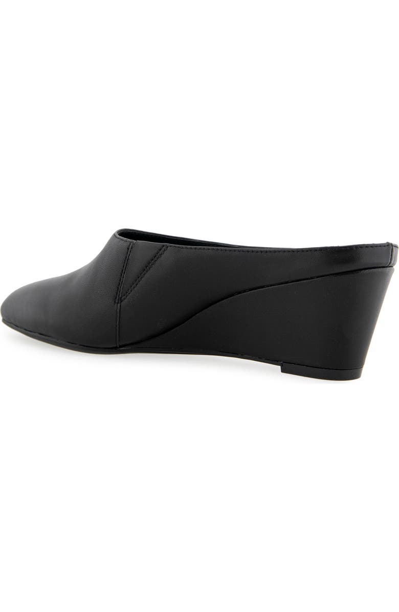 Aerosoles Camia Wedge Mule, Alternate, color, Black Leather