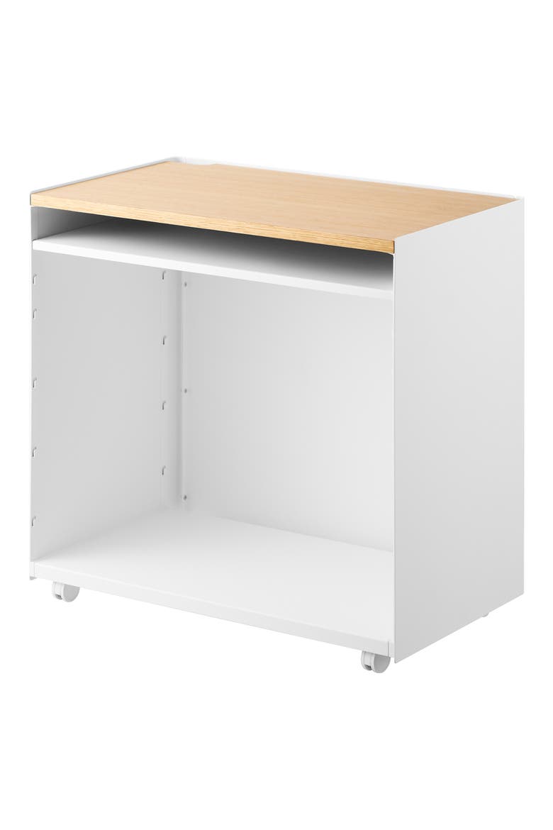 Mobile Hideaway Storage Cart, Alternate, color, WHITE