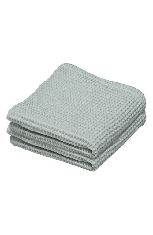 Ettitude Set Of 2 Waffle Dish Towels In Sage