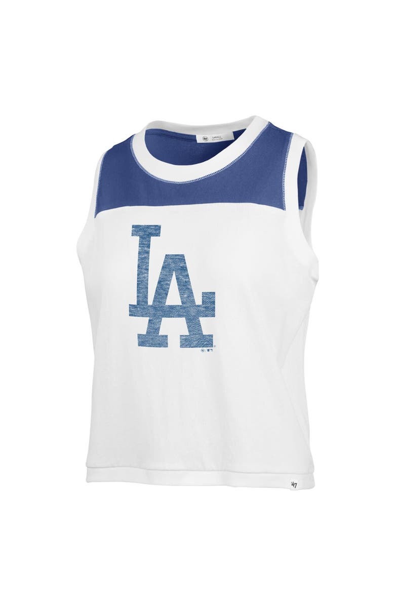 '47 Women's '47 White Los Angeles Dodgers Premier Zoey Waist Length Tank Top, Alternate, color, 