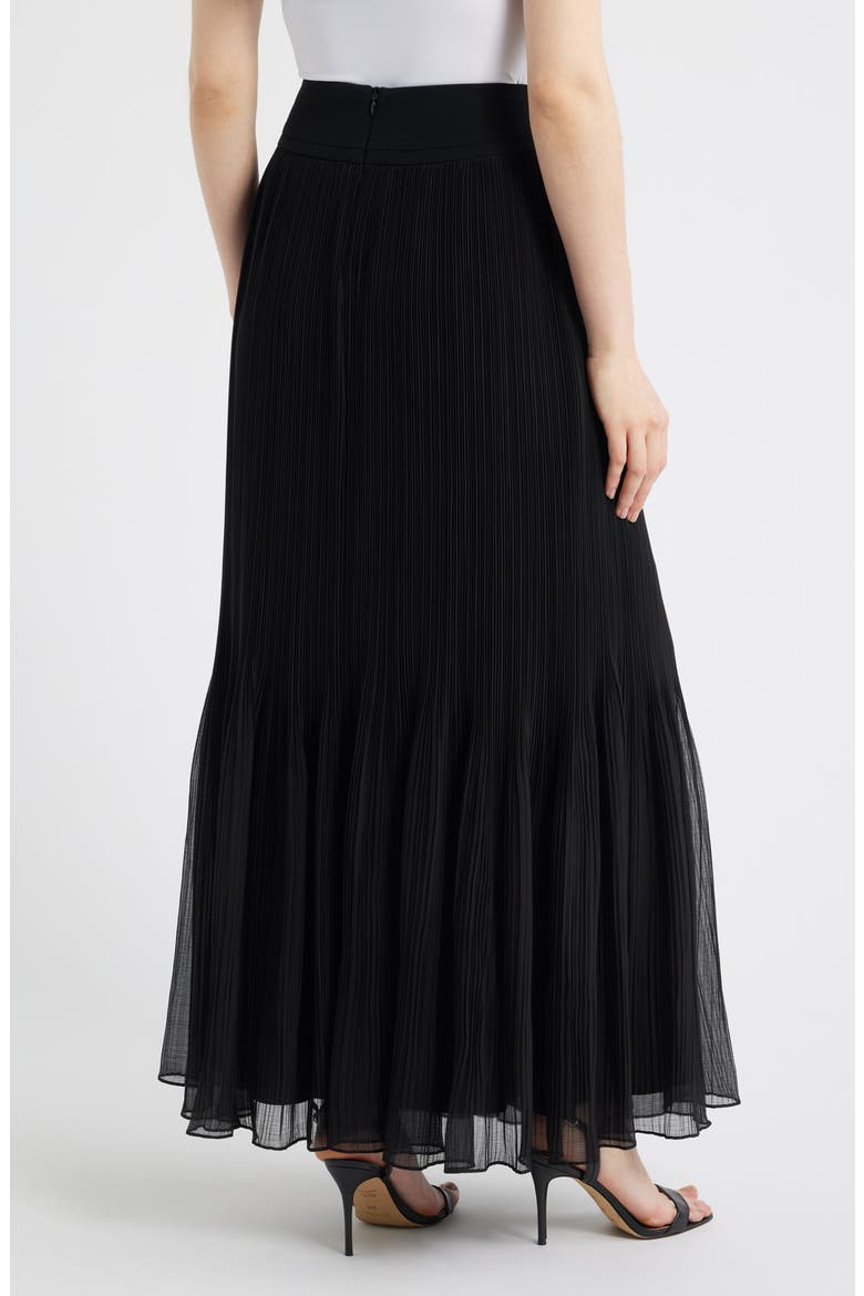 Ryle Micropleat Maxi Skirt, Alternate, color, BLACK
