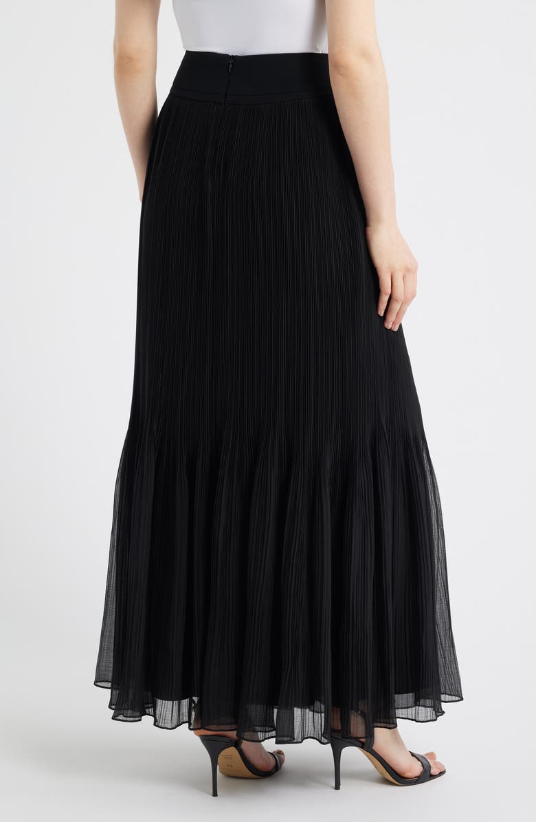 KOBI HALPERIN Ryle Micropleat Maxi Skirt, Alternate, color, Black