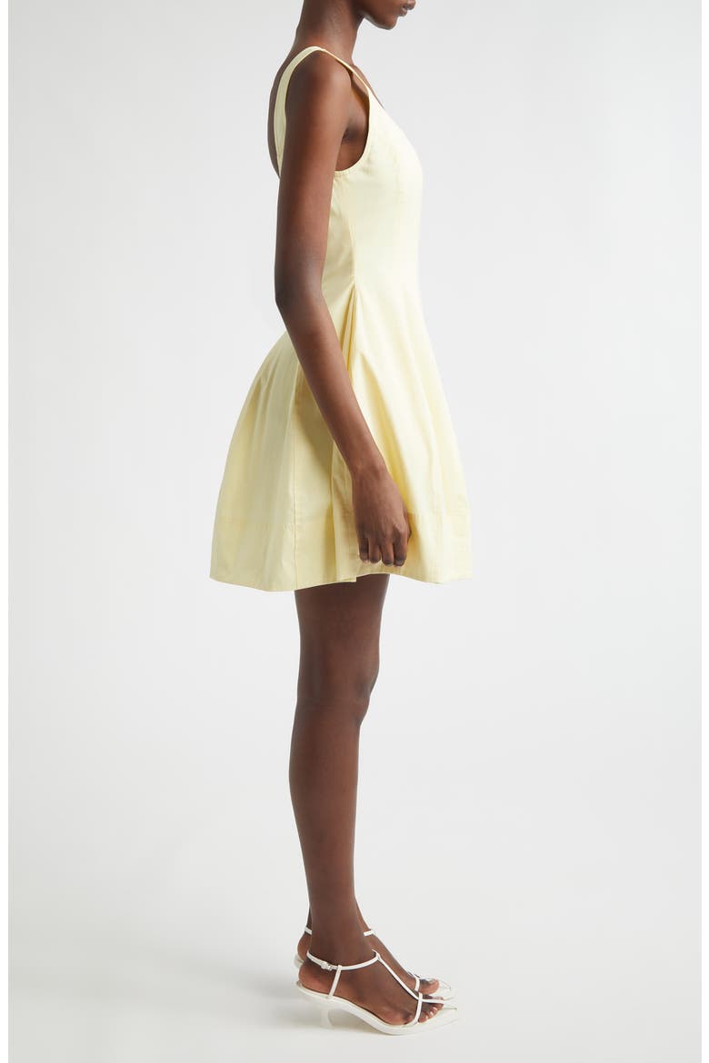 Vea Fit & Flare Mini Sundress, Alternate, color, LIGHT CANARY