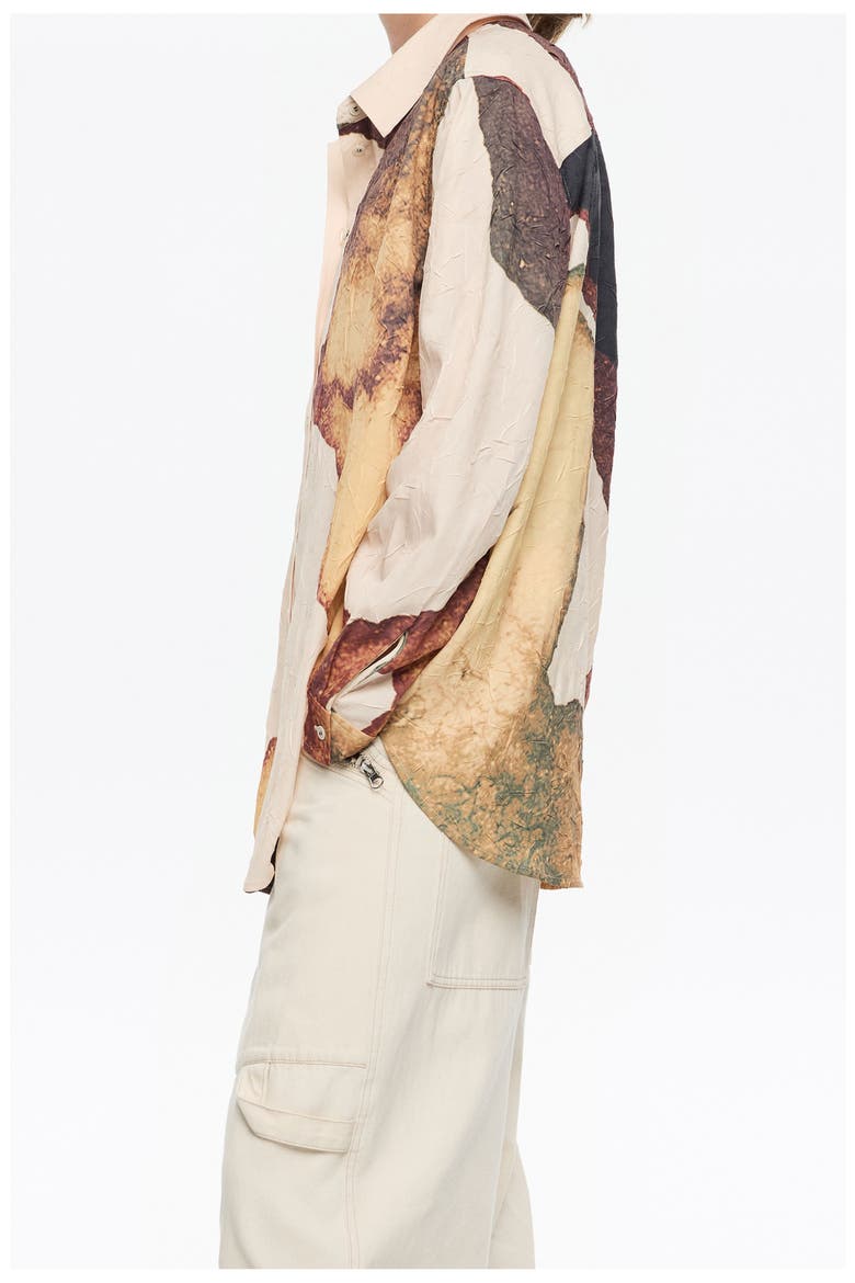 Abstract Crinkled Shirt, Alternate, color, ABSTRACT LIGHT YELLOW