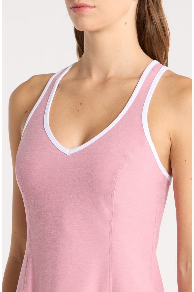 Spacedye Starting Line Active Minidress, Alternate, color, BALLET PINK HEATHER