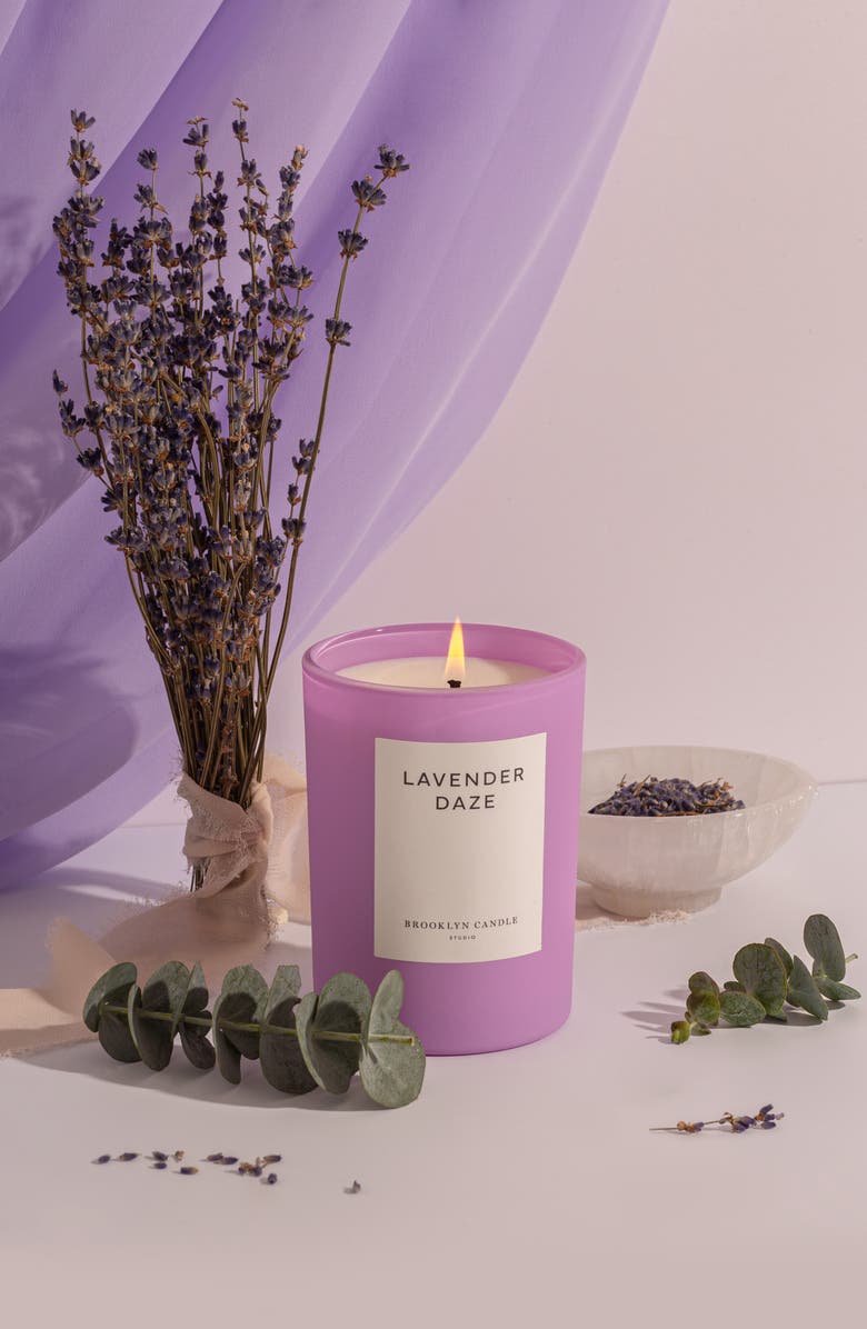 BROOKLYN CANDLE STUDIO Lavender Daze Candle, Alternate, color, Light/ Pastel Purple