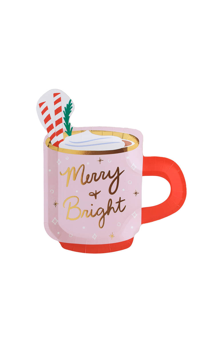 Daydream Society Baking Spirits Bright Merry & Bright Christmas Mug Small Plates, Main, color, Assorted Pre-Pack
