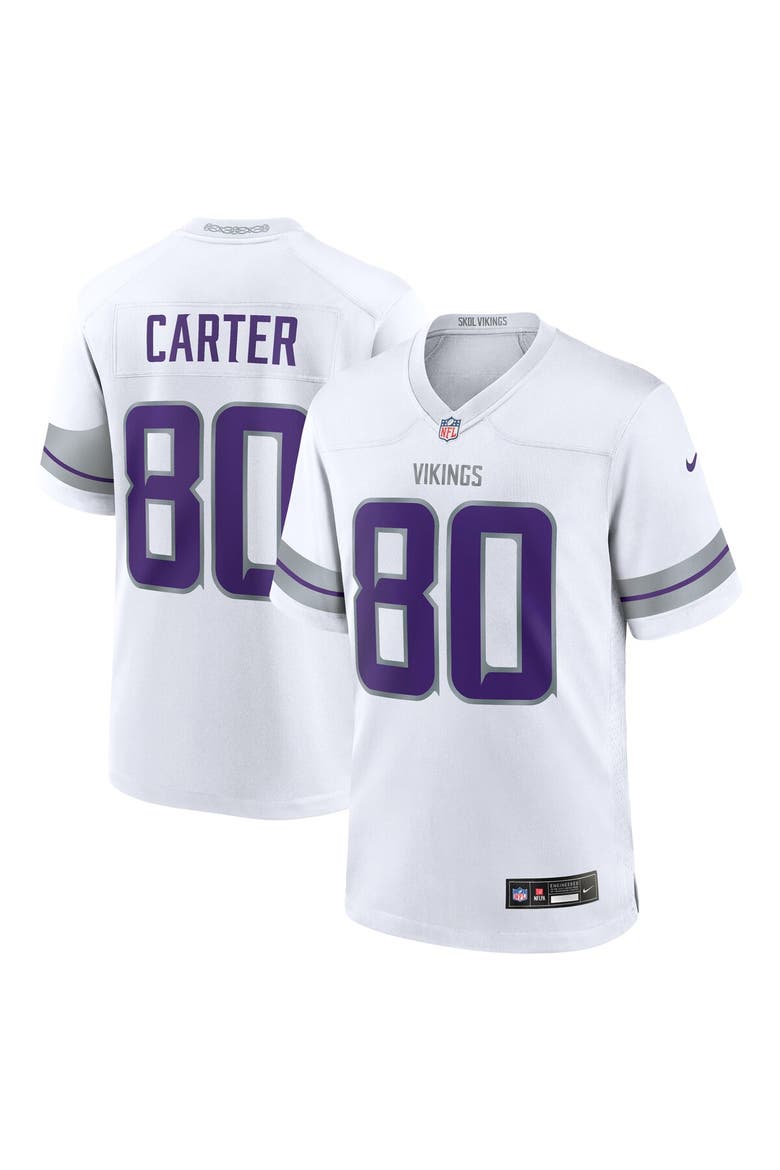 Men's Nike Cris Carter White Minnesota Vikings Alternate Retired Player Game Jersey, Main, color, White