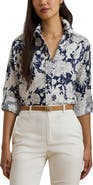 Lauren Ralph Lauren Karrie Floral Linen Button-Up Shirt