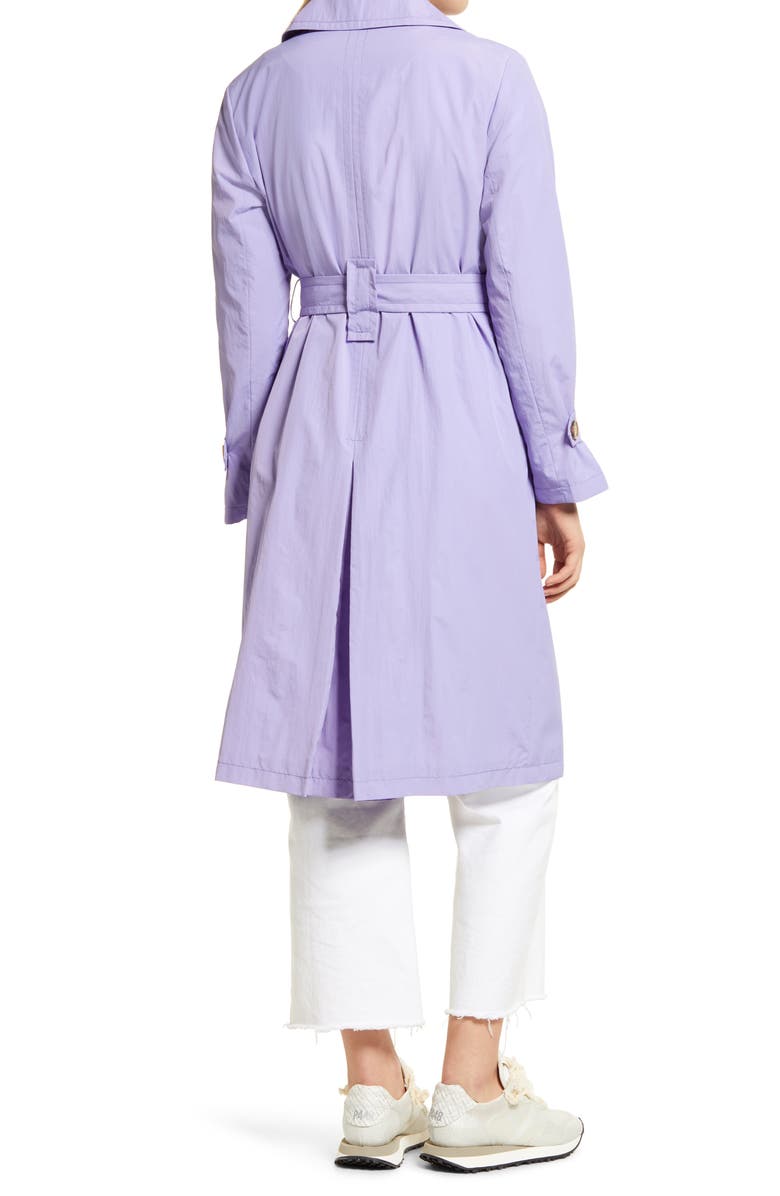 Sam Edelman Double Breasted Nylon Trench Coat, Alternate, color,