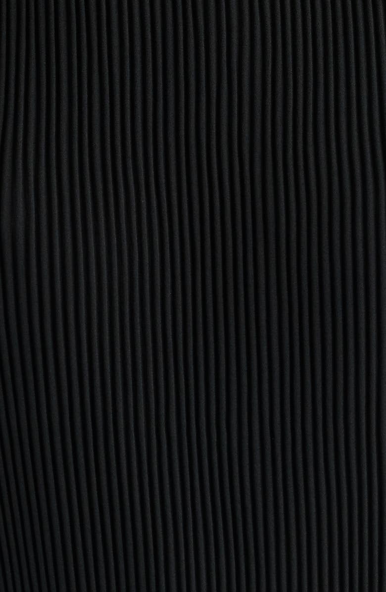 Sam Edelman Pleated A-Line Dress, Alternate, color, Black