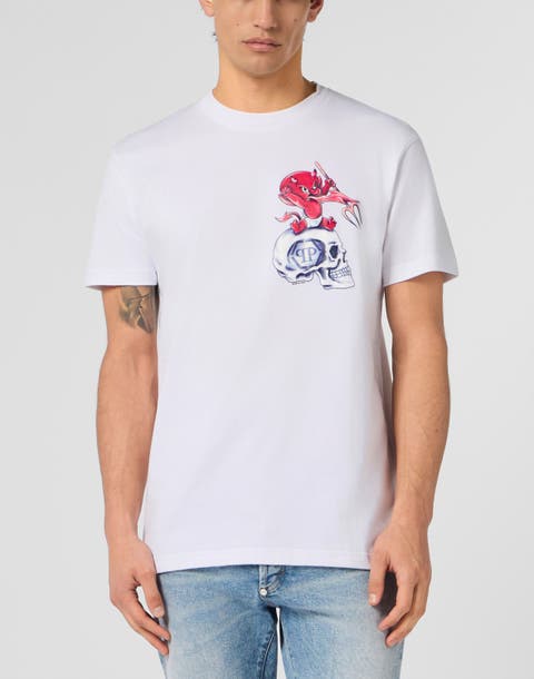 Round Neck T-Shirt Baby Devil Small Men