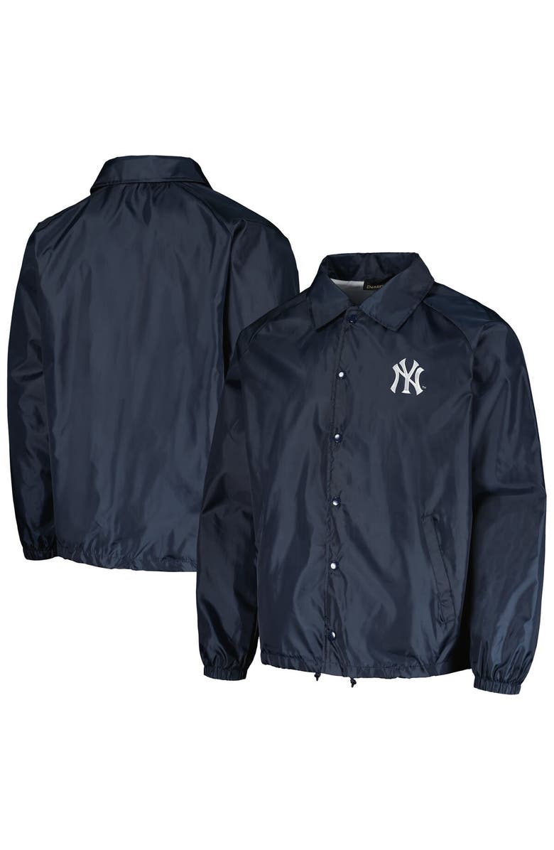 DUNBROOKE Men's Dunbrooke  Navy New York Yankees Coach's Raglan Full-Snap Windbreaker Jacket, Alternate, color, 