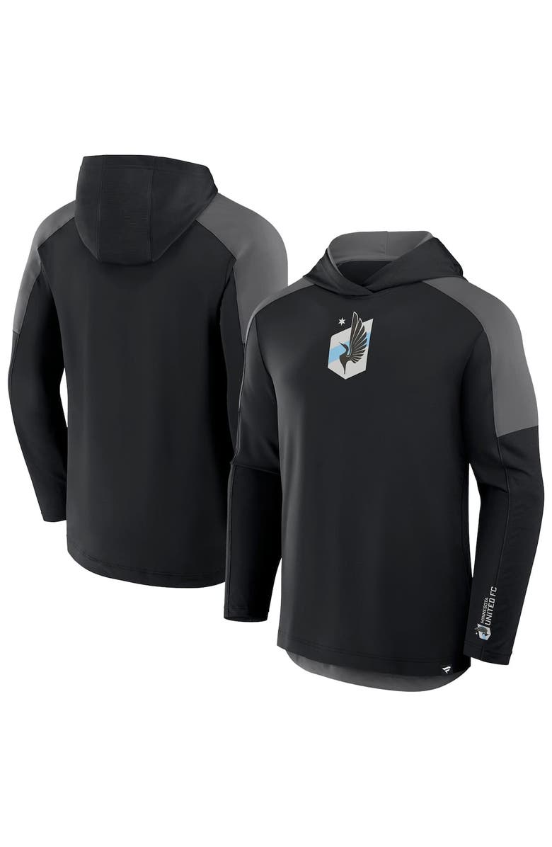 FANATICS Men's Fanatics Black Minnesota United FC Red Card Transitional Pullover Hoodie, Alternate, color, 