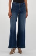 KUT from the Kloth Meg Patch Pocket High Waist Wide Leg Jeans