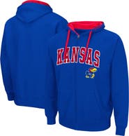 COLOSSEUM Men's Colosseum Royal Kansas Jayhawks Big & Tall Full-Zip Hoodie
