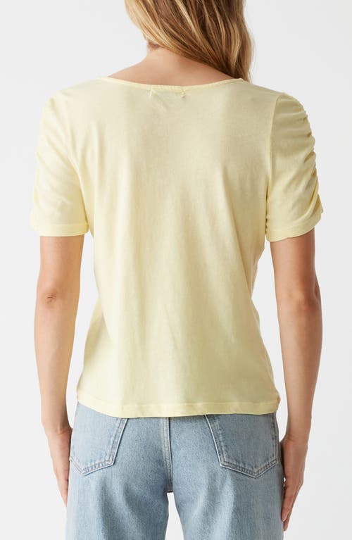 Michael Stars Josie V-neck Shirt In Lemonade