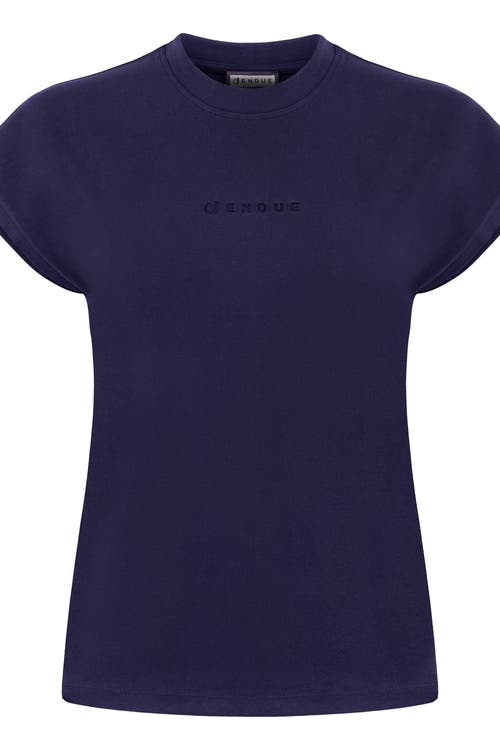 Jendue Oversized Basic T-shirt In Purple
