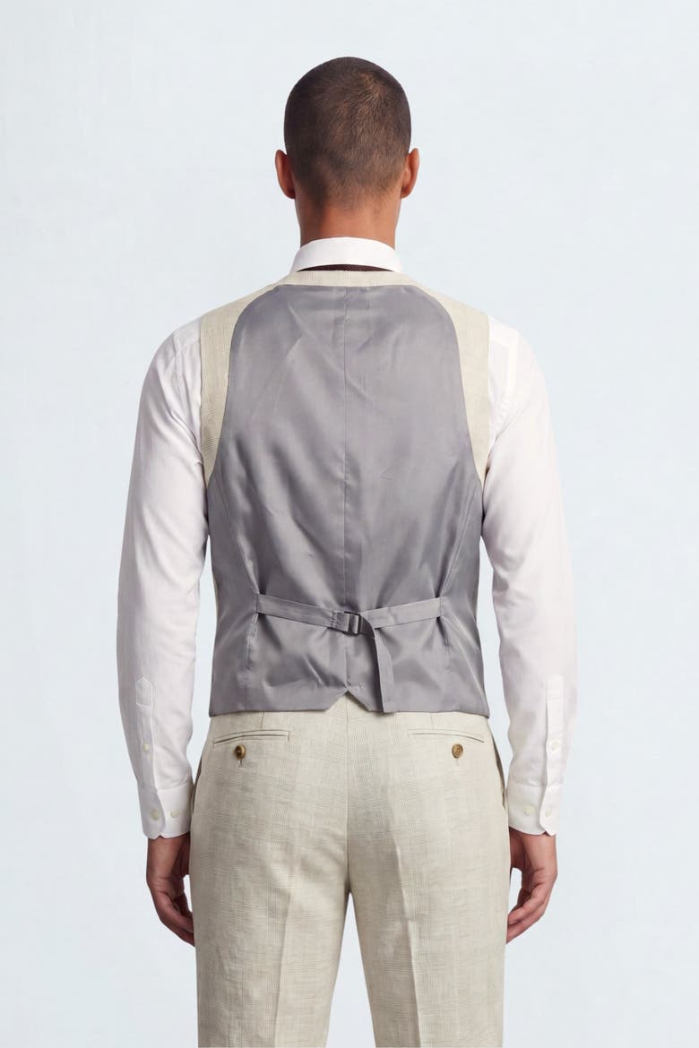 Beckford Slim Fit Check Waistcoat, Alternate, color, Grey