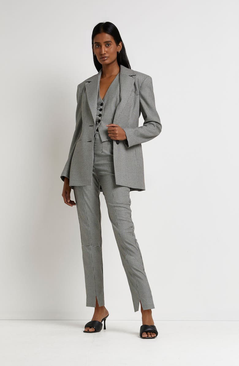 River Island Houndstooth Vest, Alternate, color, 