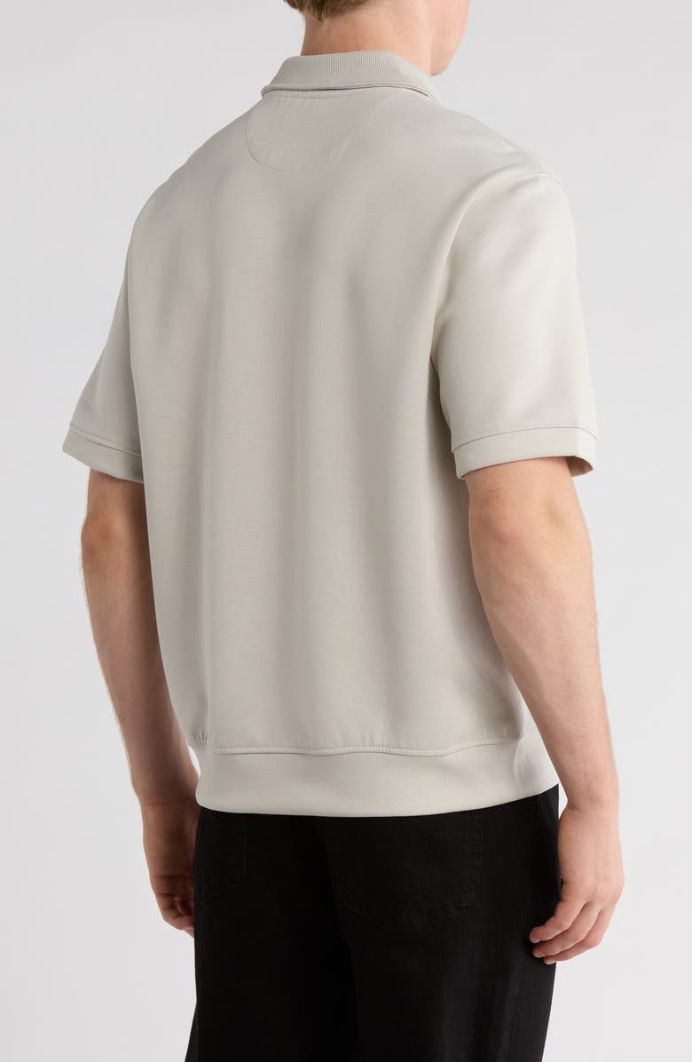 DENIM AND FLOWER Relaxed Fit Polo, Alternate, color, Ice