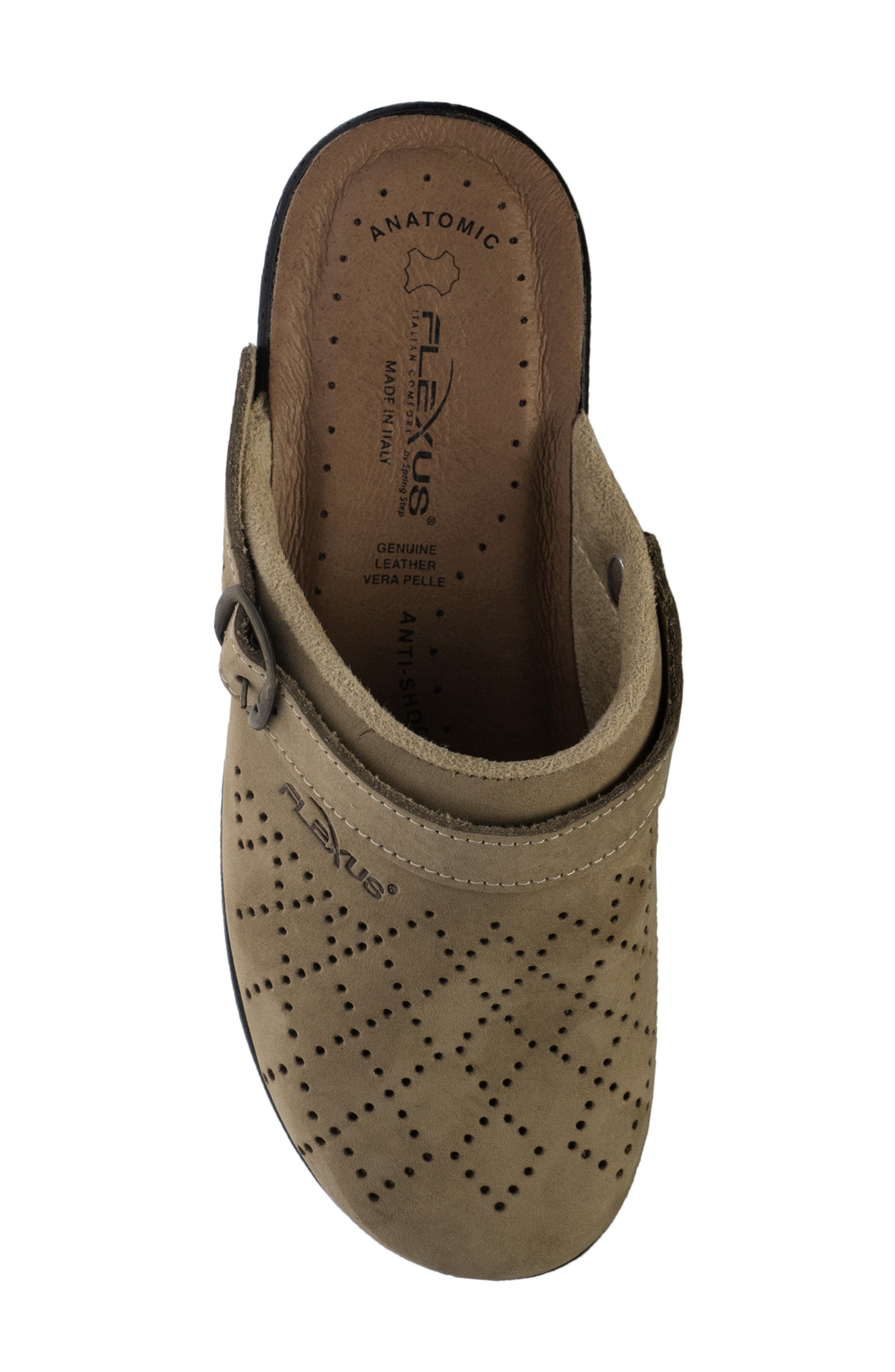 Pride Clog, Alternate, color, BEIGE NUBUCK LEATHER