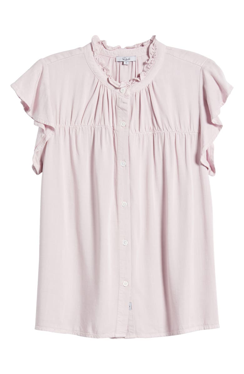 Rails Ruthie Flutter Sleeve Denim Button-Up Shirt, Alternate, color, Dusty Rose