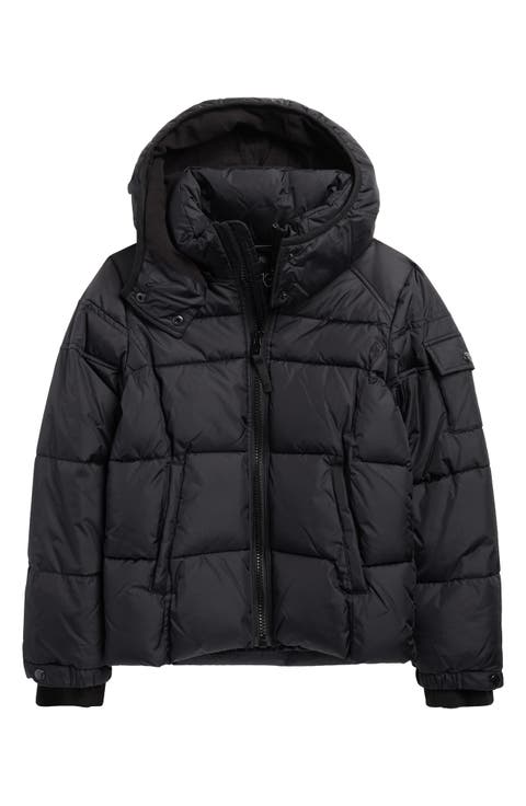 Kids' Matte Downhill Hooded Puffer Jacket (Big Kid)